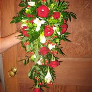 Red and Cream Shower