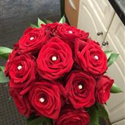 Red Rose Handtied