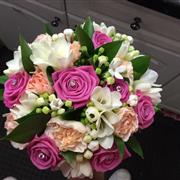 Pink and Peach Bridal Handtied
